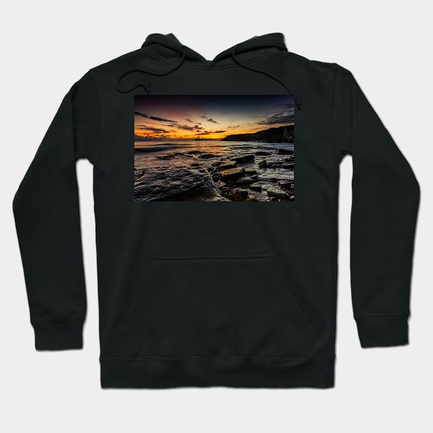 Sunrise At St Marys Lighthouse Hoodie by Reg-K-Atkinson